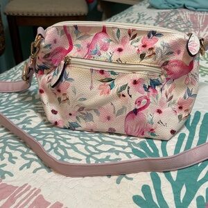 Crossbody flamingo purse